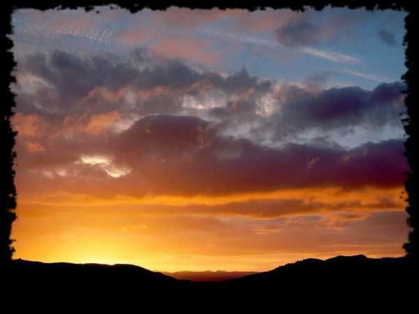 paesaggio tramonto